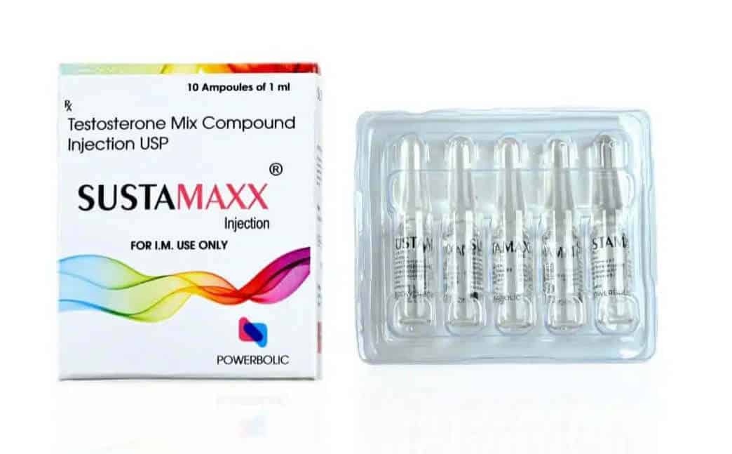 SUSTAMAXX AMP – Testosteron-Mix-Präparat 10 Ampullen – POWERBOLIC
