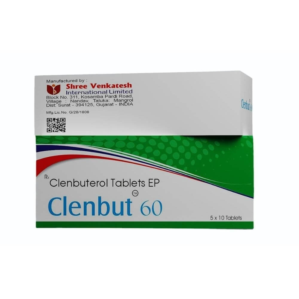 CLENBUT 60 – Clenbuteronhydrochlorid 60 µg (50 Tabletten) – Shree Venkatesh
