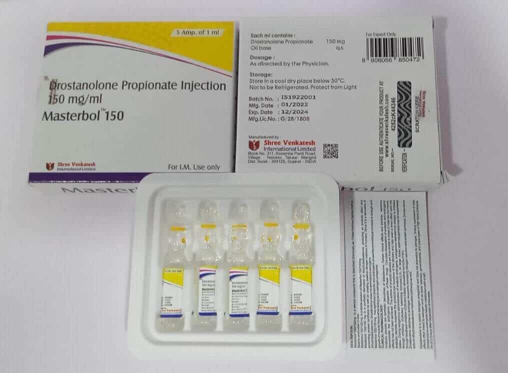 MASTERBOL 150 – Drostanolonpropionat 150 mg/ml (5 Ampullen à 1 ml) – Shree Venkatesh
