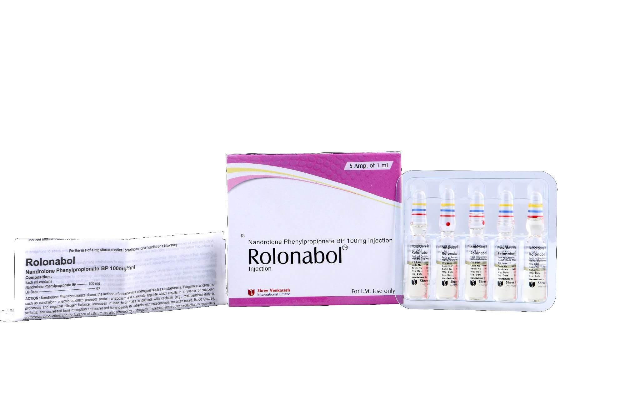 ROLONABOL – Nandrolonphenylpropionat 100 mg/ml (5 Ampullen à 1 ml) – Shree Venkatesh